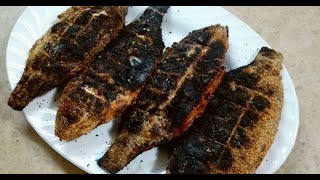 السمك البلطى المشوى على الفحم |مطبخ هبه سليمان