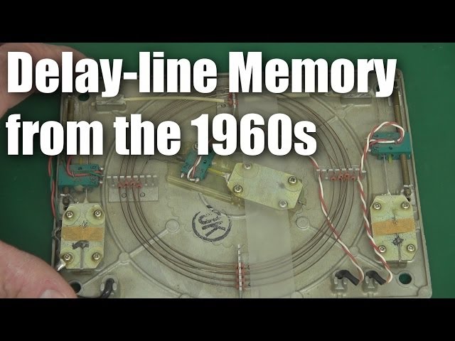 Old computer tech:  delay-line memory class=