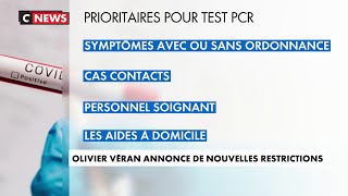 Olivier Véran annonce de nouvelles restrictions
