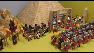 César VS Pharaon : le siège d'Alexandrie d'Egypte ! Stop motion Playmobil !