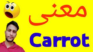 معنى Carrot | معنى كلمة Carrot | معنى Carrot في اللغة العربية | ماذا يقول Carrot باللغة العربي