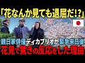 【海外の反応】「花なんか見ても退屈だ!?」緊急来日したディカプリオを無理矢理連れて行った花見での驚きの反応とは?