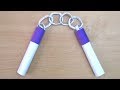 How to make a Paper Nunchaku (Nunchucks) | paper weapons | Easy paper Ninja Weapon Tutorials