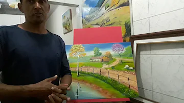 Como enquadrar tela de pintura?