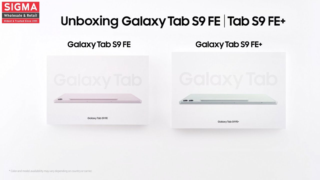 Galaxy Tab S9 FE, FE+: Unboxing Oficial