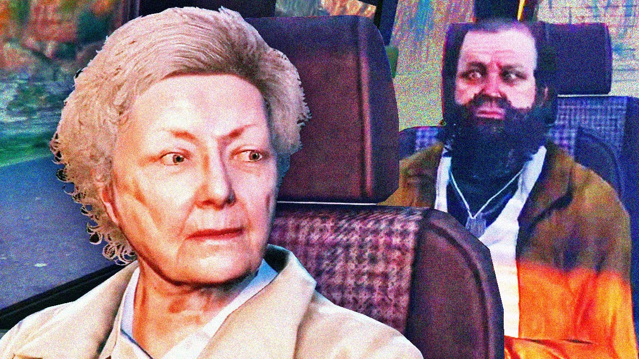 Kidnapping this old lady and making her be our friend