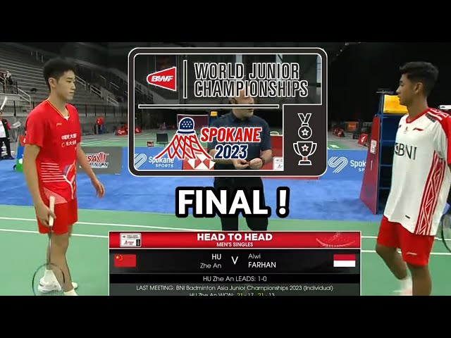 Musuh Bebuyutan ! Hu Zhe An vs Alwi Farhan | FINAL World Junior Championships 2023 class=