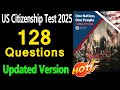 US Citizenship Test 2025 | 128 Official Questions and Answers (Updated Version)