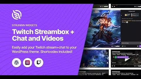Struninn - Twitch Streambox with Chat and Videos By Odin_Design