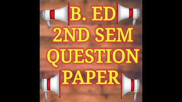 B.Ed 2nd Sem Question Paper || WBUTTEPA-2017||AEE Edition