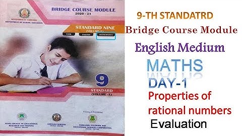 9th Std  Maths Bridge course English medium Day 1 Evaluation  answers| Class 9 Maths Bridge course