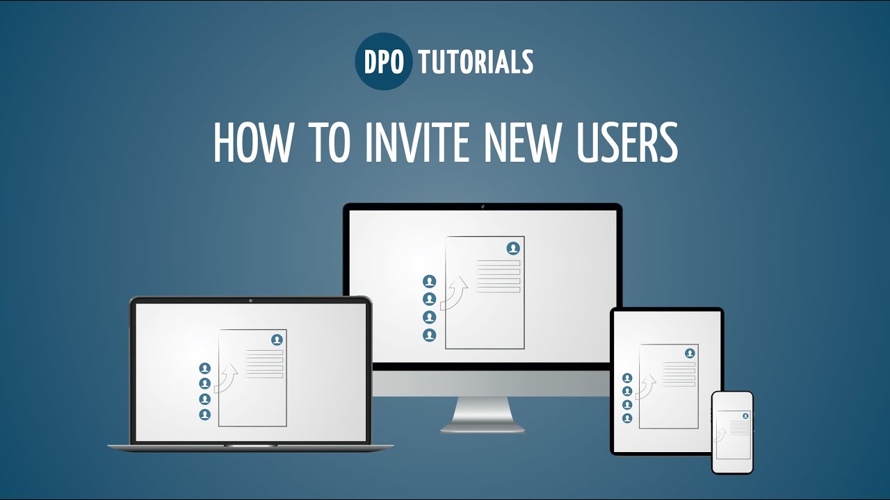 How to invite new users - Tutorial by Digital Purchase Order
