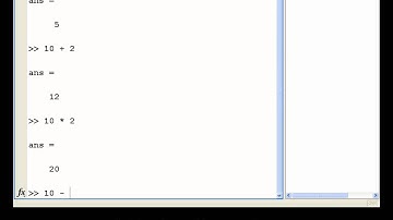 Using the command window in MATLAB