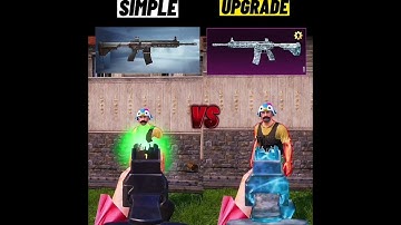 UPGRADE M416 GLACIER VS SIMPLE M416 DAMAGE TEST #bgmi #pubgm #pubg #shorts