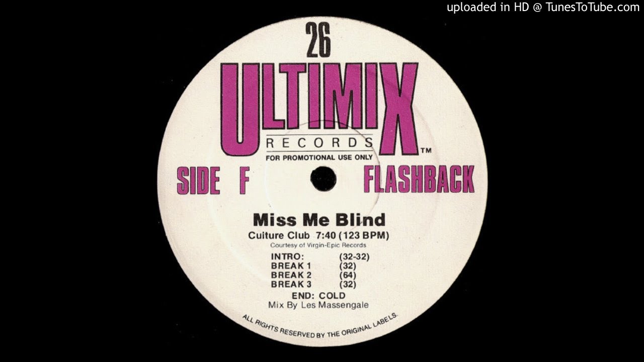 Culture Club - Miss Me Blind (Ultimix Version) 