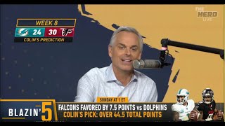 THE HERD | Colin Cowherd CONFIDENT Atlanta Falcons Will EASILY BEAT Miami | NFL
