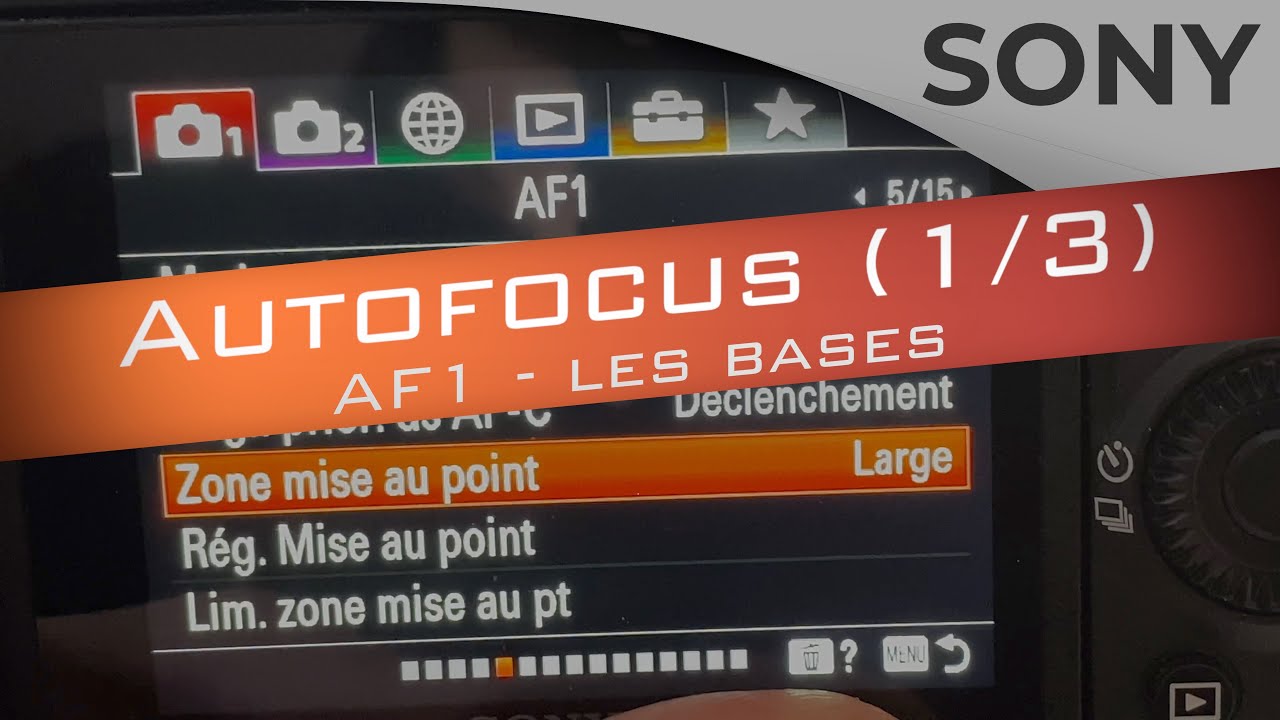 Sony Autofocus (1/3) : Les bases de la mise au point