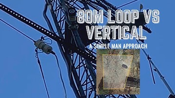 80m wire loop TX/RX antenna is AWESOME | Ham Radio