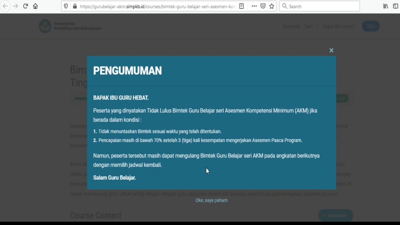 Pengimbasan Akm Tahap 8 Gani Eko S S Pd Youtube