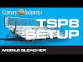 Century Industries TSP8 Mobile Bleacher Setup