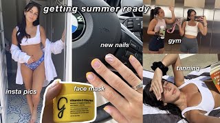 weekend in my life (nails, gym, tanning, + more)