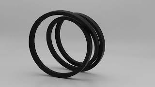 La Courroie Type A De La Famille Des Courroies Trapézoïdales Lisses, Elle A Une Section 13Mm X 8Mm