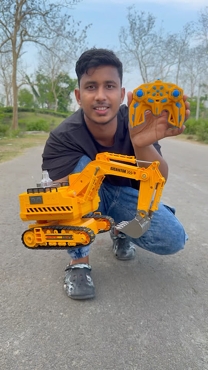 Remote Control Excavator 16 channel wala Unboxing
