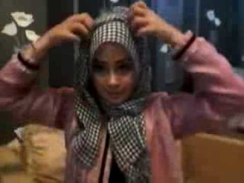 Tutorial Hijab Pashmina Simple Untuk Lebaran Dalam 1 Menit Terbaru 2014  YouTube