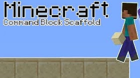 How to "scaffold" bridge in minecraft with command blocks