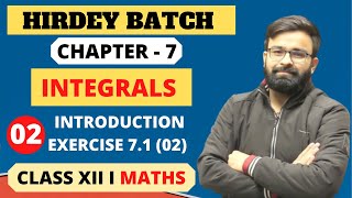 NCERT Exercise 7.1 Chapter - 7 Integrals Class 12th Mathematics Term -2 CBSE I Boards I JEE