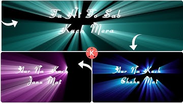 kinemaster new style colourful video editing | how to make spiral blur text animation ||