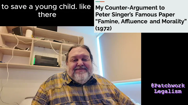 My Counter-Argument to Peter Singer’s Famous Paper “Famine, Affluence and Morality” (1972)