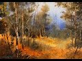 How to paint forest in watercolor painting demo by javid tabatabaei