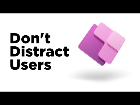 Don't Distract Users In Your App Interface #shorts - Power Apps With A UX Designer