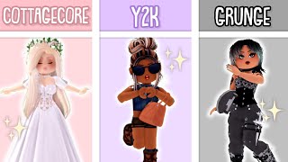 CREATING OUTFITS FOR EVERY AESTHETIC IN ROYALE HIGH! | Roblox