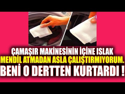 Çamaşır Makinenize Islak Mendil Koyduğunuzda Olanları Kendiniz Görün !