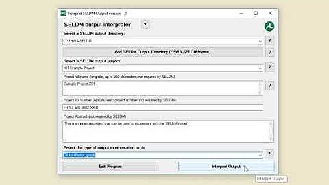 Creating dilution factor graphs by using the Interpret SELDM program