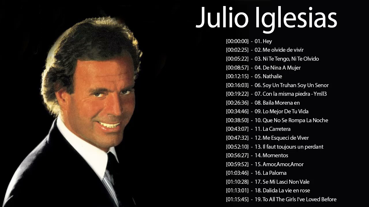 Julio Iglesias Todos Sus Grandes Exitos Inmortales Las Mejores Canciones De Julio Iglesias