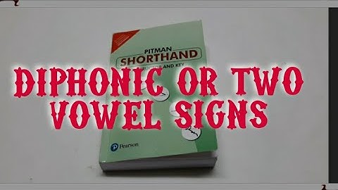 English Shorthand Class 28 Diphonic or two vowel Signs//Explain in Malayalam