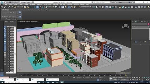 3DsMax Tutorials, Learn from Scratch for Beginners Modeling & Texturing a Low Poly City in 3dsmax