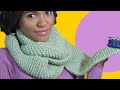 LOOM KNIT Scarf on Round Loom for Beginners - NO CURLING - Easy Garter Stitch | Captioned | Loomahat