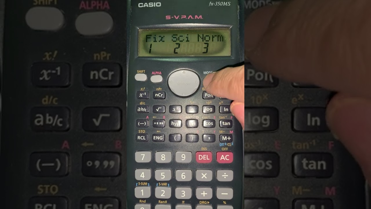 Check your calculator settings