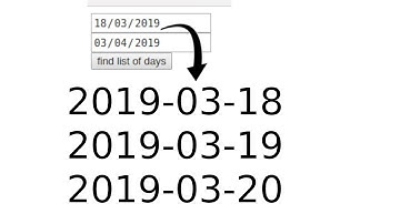 PHP | Get List Of Dates Between Two Days