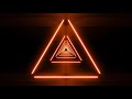 Neon Light Triangle Tunnel Screensaver 4K