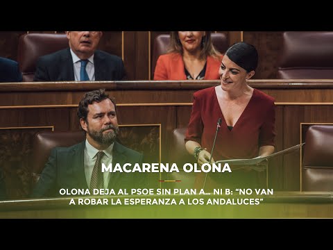 Olona deja al PSOE sin plan A… ni B: “No van a robar la esperanza a los andaluces”