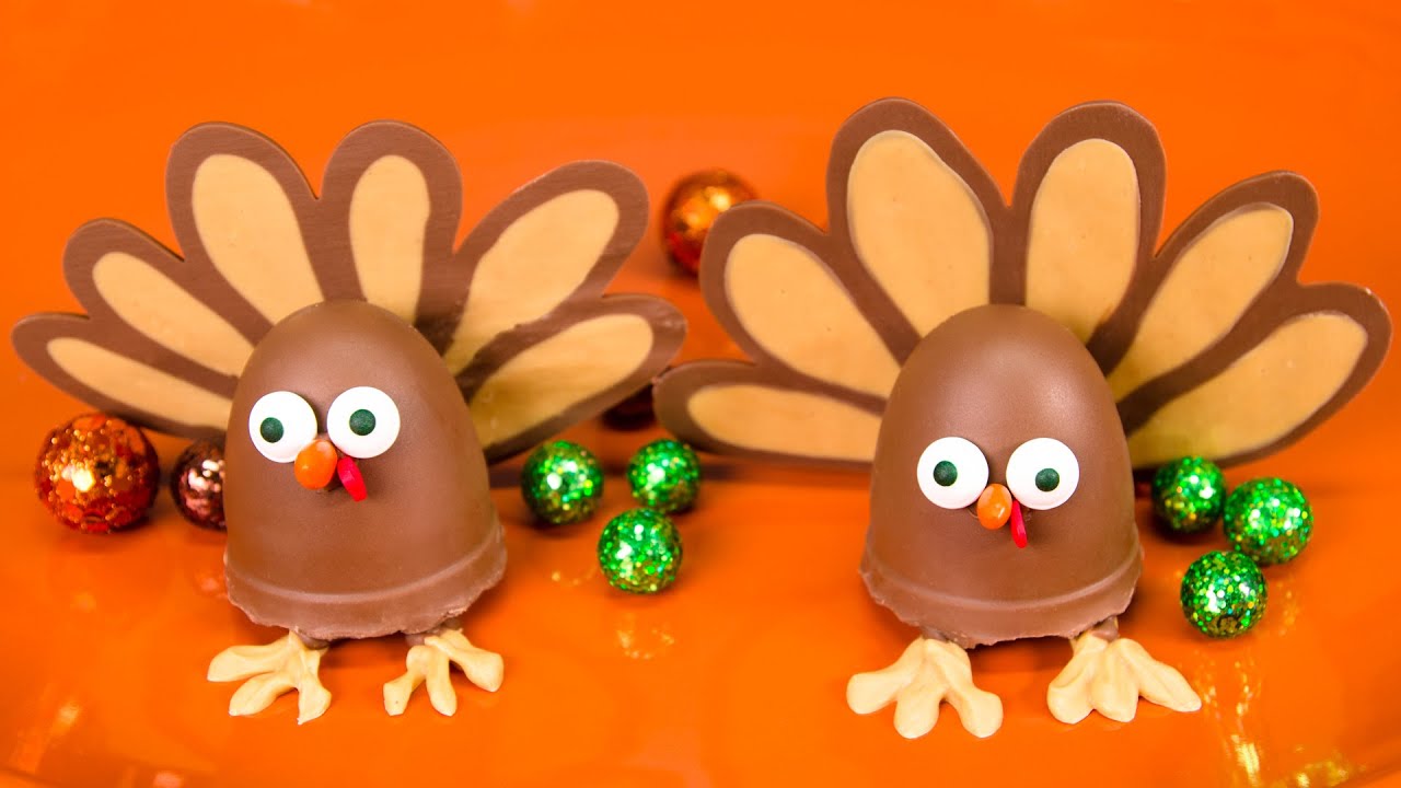Turkey Shaped Buckeye Peanut Butter Balls from Cookies Cupcakes and ...