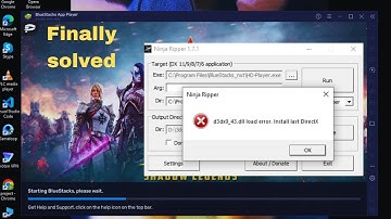 How to fix ninja ripper error | Fix Ninja ripper not ripping | Bluestacks 5