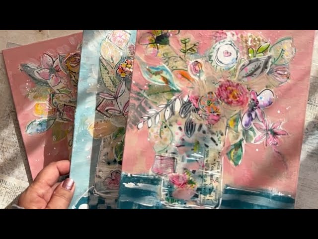 Mixed Media Art: Gelli Plate Printing - Backgrounds & Collage 