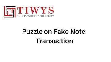 Fake note puzzle