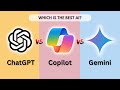 Which is the best AI? ChatGPT vs CoPilot vs Gemini #ArtificialIntelligence